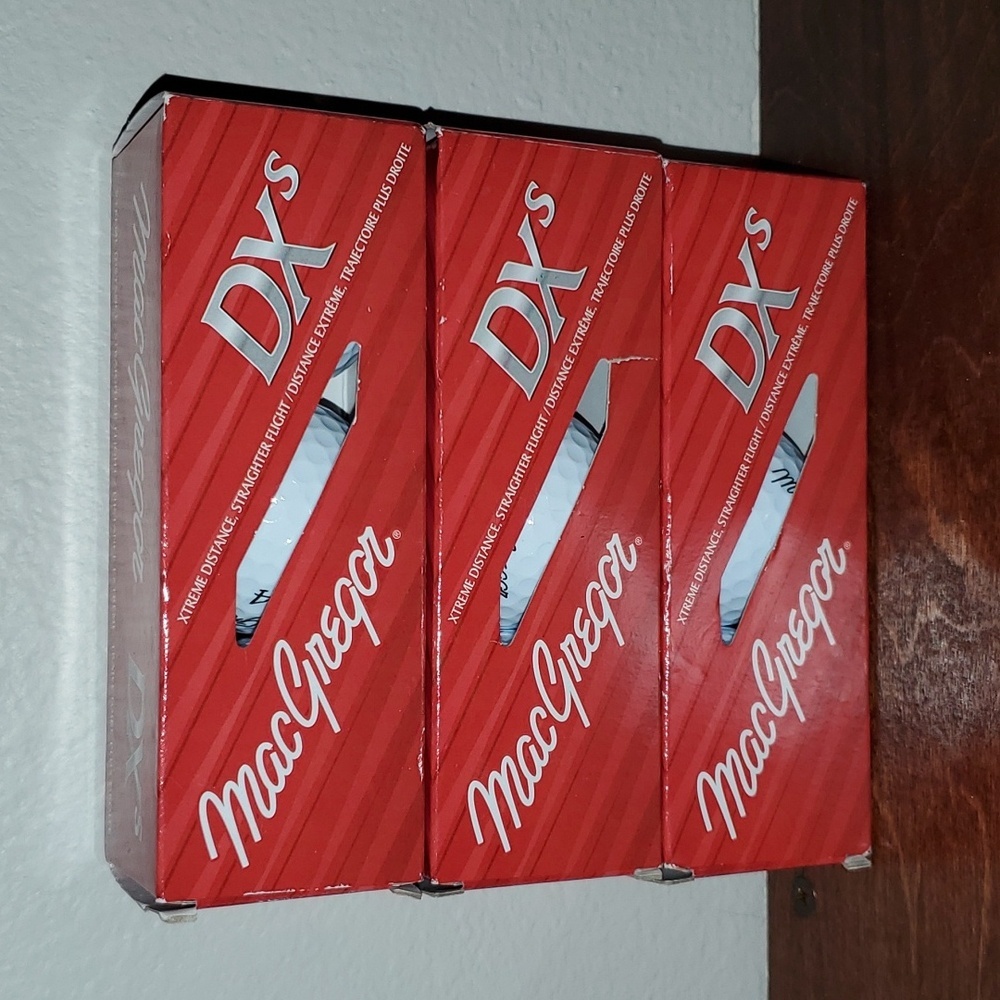MacGregor DXs Golf Balls 3 Packages of 3 Balls Each (Each)